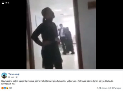 kaymakam sağlık personeline hakaret