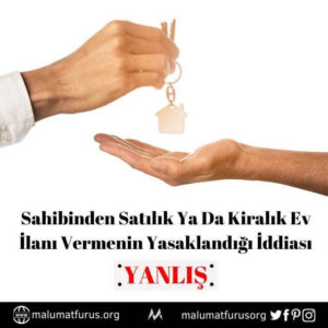 sahibinden satılık kiralık ilan vermenin yasaklandığı iddiası