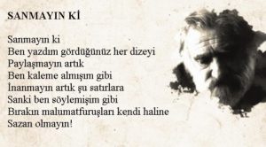 Sahte Can Yücel şiirleri