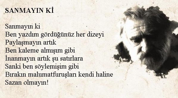 Sahte Can Yücel şiirleri