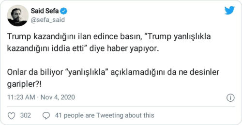 trump kazandı