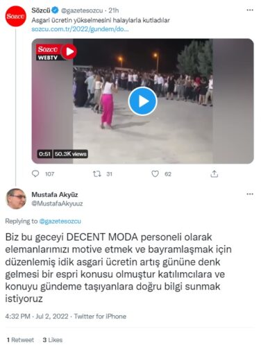 Asgari ücretin yükselmesini halaylarla kutladılar