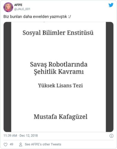 savaş robotlarında şehitlik kavramı