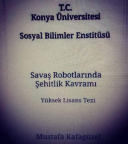 Savaş Robotlarında Şehitlik Kavramı