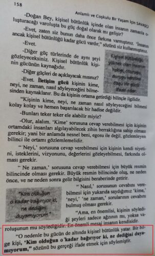savasci kim oldugun o kadar bagiriyor ki