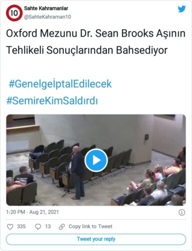 Oxford Mezunu Dr. Sean Brooks Aşının Tehlikeli Sonuçlarından Bahsediyor