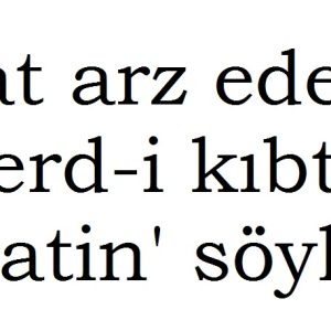 "Şecaat Arz Ederken Merd-i Kıptî Sirkatin Söyler"