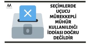 Seçimlerde Uçucu Mürekkepli Mühür 