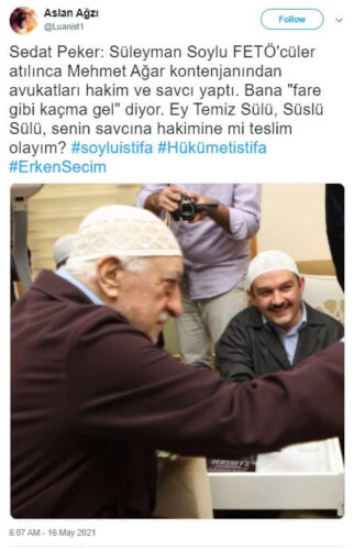 sedat peker suleyman soylu feto