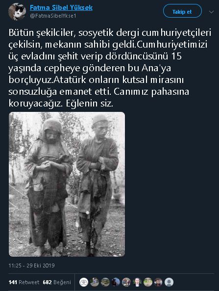 Fotoğraftaki kadının şehit olan 3 evladından sonra 15 yaşındaki 4. çocuğunu da cepheye gönderdiğini iddia eden paylaşım