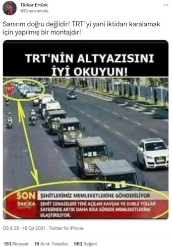 şehitler duble yol