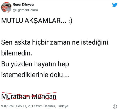 sen askta hicbir zaman ne istedigini bilemedin