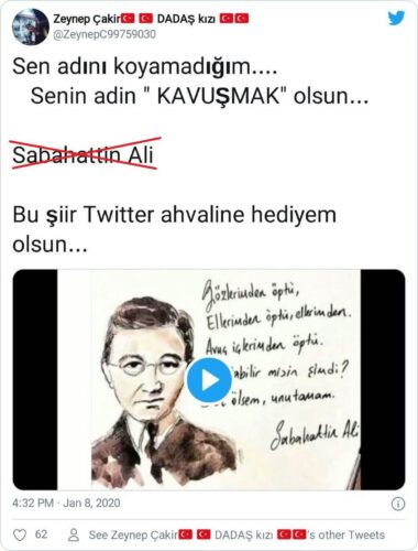 adın kavuşmak olsun sabahattin ali