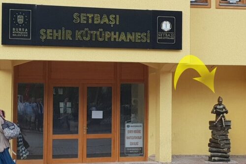 setbasi kutuphanesi heykel