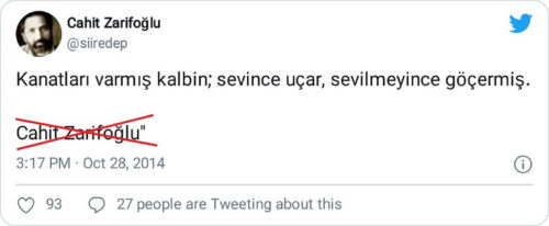 sevilmeyince göçermiş