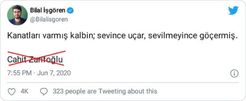 sevince uçar sevilmeyince göçermiş