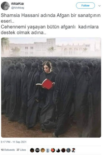 Shamsia Hassani afgan kadın