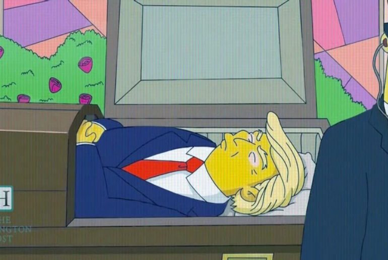 simpsons donald trump ölümü