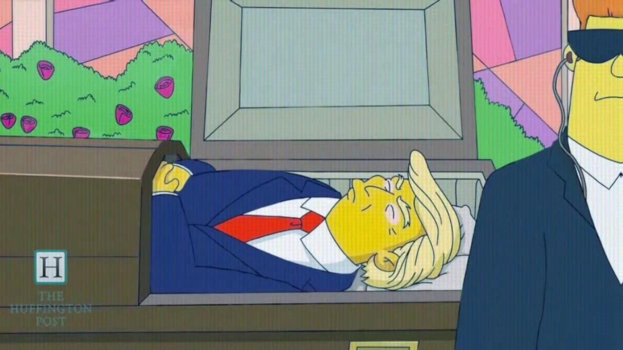 simpsons donald trump ölümü