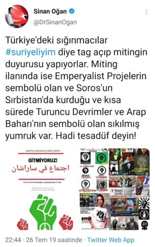 sinan oğlan suriyeli mitingi