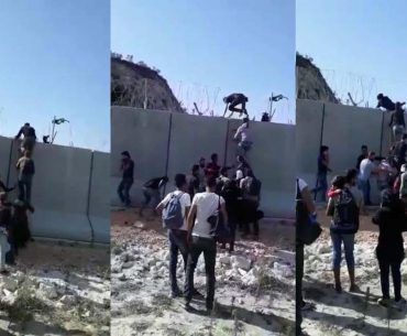 sınır güvenlik duvarını aşanlar