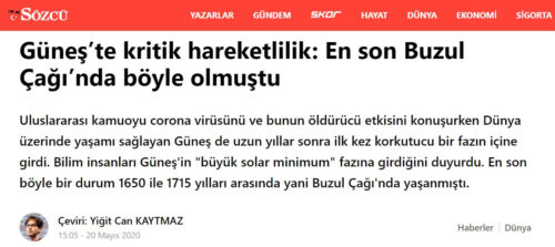 Güneş buzul çağı