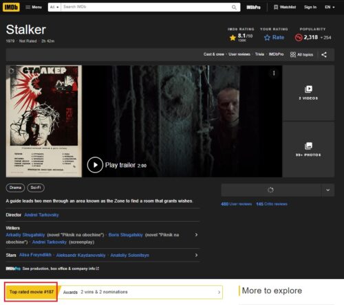 stalker imdb