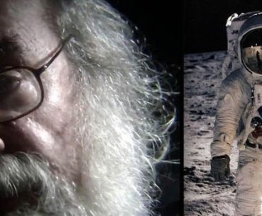 Stanley Kubrick'in Apollo 11 misyonunun Ay'daki görüntülerini kendisinin çektiğini itiraf ettiği röportaj olduğu iddiasıyla paylaşılan video kaydından bir kare