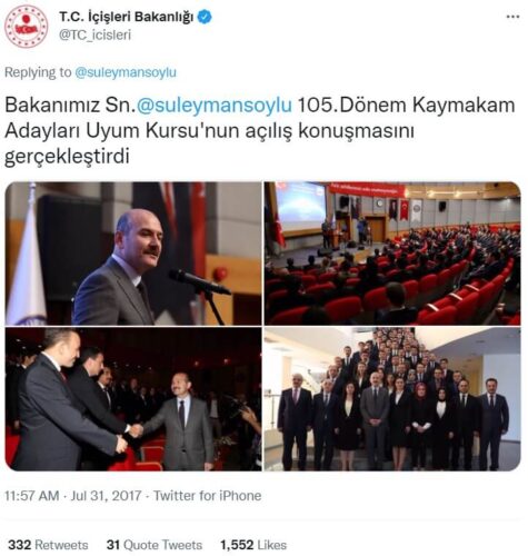 suleyman soylu kaymakam adaylari