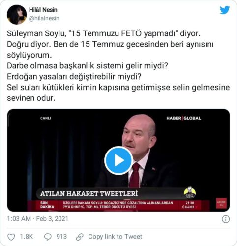 süleyman soylu 15 temmuzu fetö yapmadı