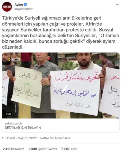 suriyedeki suriyeliler protesto