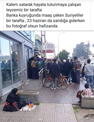 suriyeliler banka kuyruğu