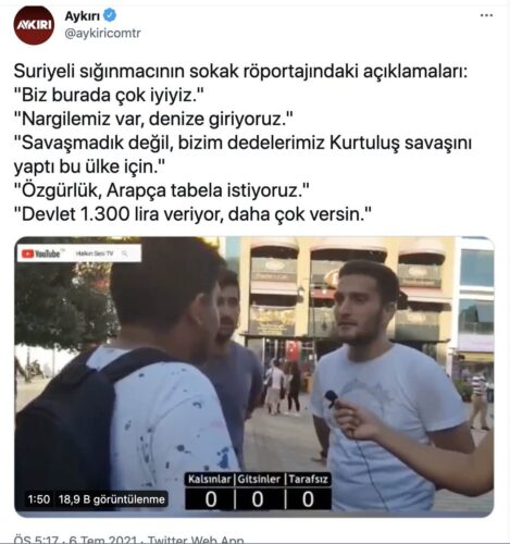 suriyeli sokak röportajı 