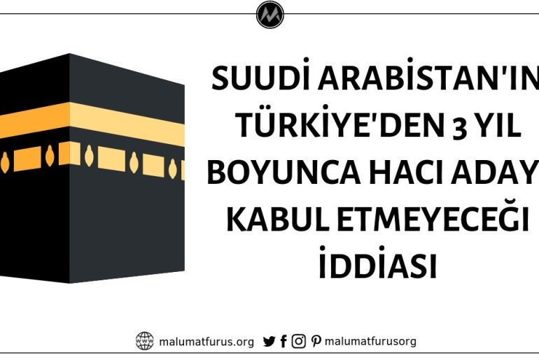 Suudi Arabistan'ın Türkiye'den 2020-2021-2022 Döneminde 3 Yıl Boyunca Hacı Adayı Kabul Etmeyeceği İddiası Doğrulanamıyor