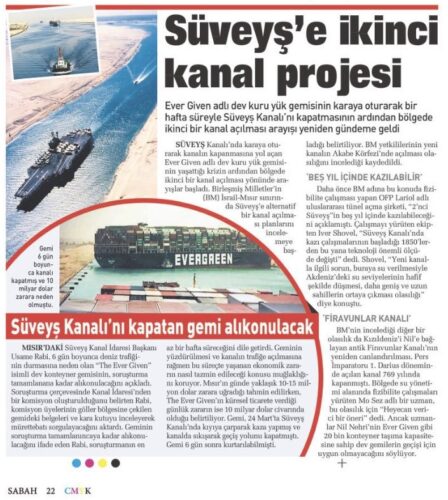 süveyşe ikinci kanal projesi