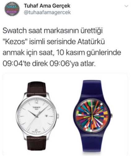 swatch atatürk saat