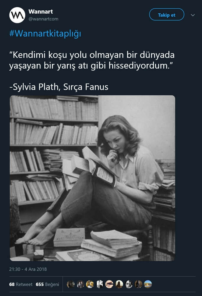 Barbara Laage'ye ait fotoğrafı Sylvia Plath'e aitmiş gibi paylaşan tweet