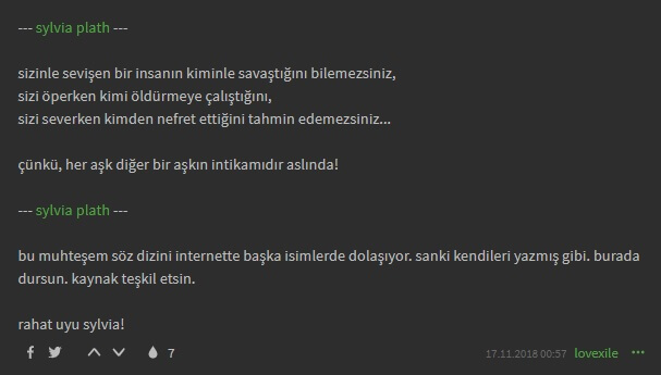 sizinle sevişen bir insanın kiminle savaştığını bilemezsiniz