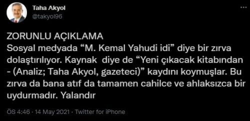 taha akyol m kemal yahudi