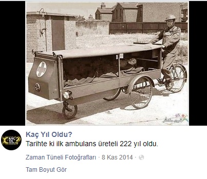 tarihteki ilk ambulans üretileli