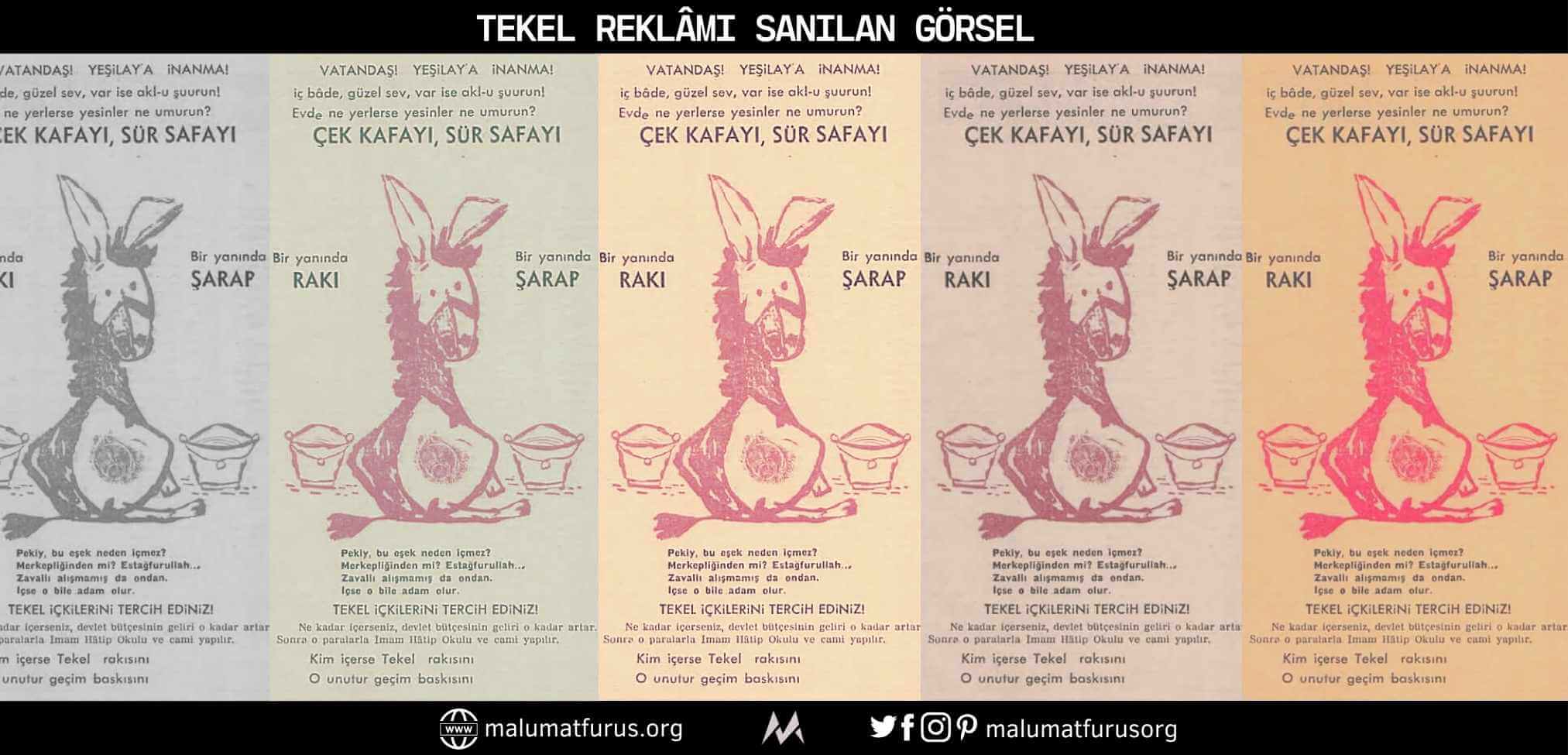 1951 Yılından Tekel Reklamına Ait Sanılan Görsel tekel reklamı 1951