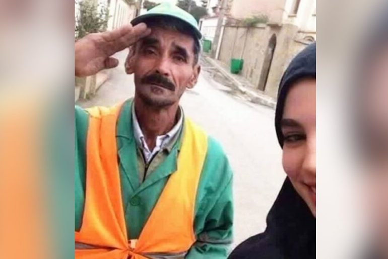 temizlikci babasiyla gurur duyan