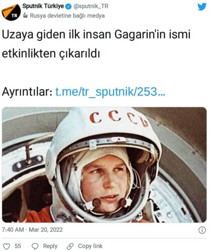 yuri gagarin valentina tereskova karisiklik