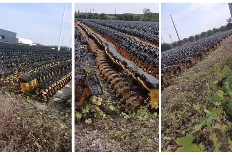 terk edilmis elektrikli bisiklet