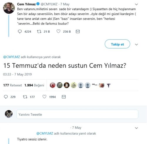 tiyatro sessiz izlenir