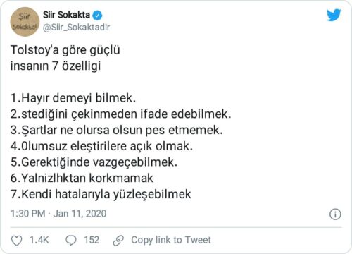 tolstoya göre güçlü insanın özellikleri