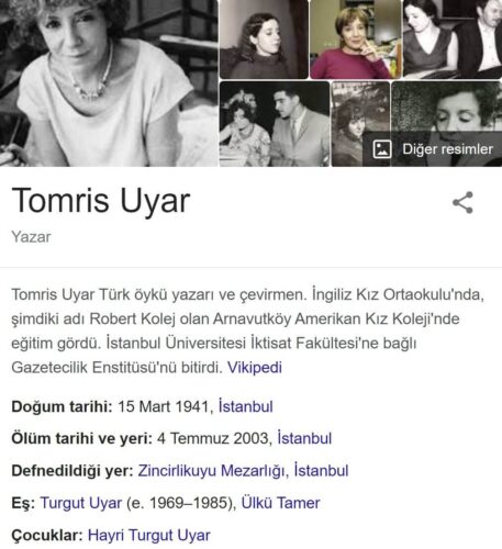 tomris uyar özgeçmiş