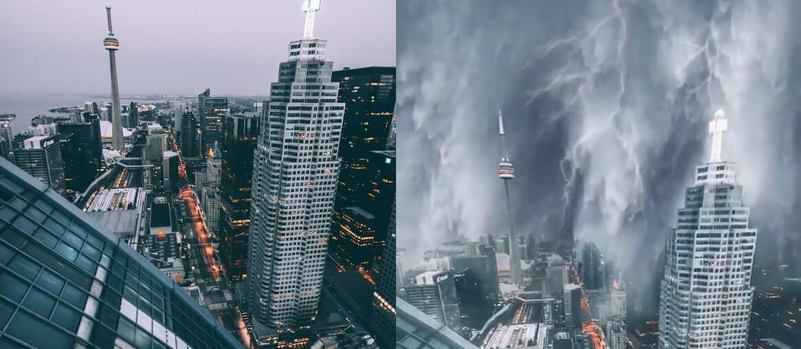 toronto fırtına videosu
