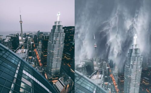 toronto fırtına videosu