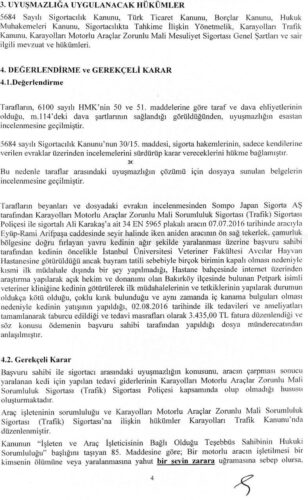 araç çarpmasında zarar gören hayvan tedavi gideri